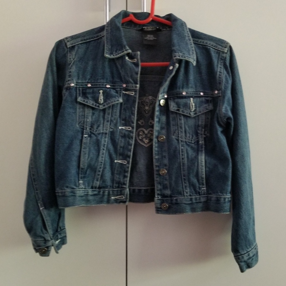 Cute Jean Jacket with Gems!